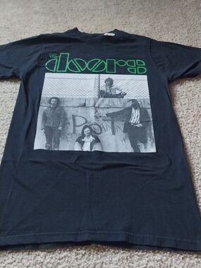 The Doors  Rare Graphic Tee with Green Logo